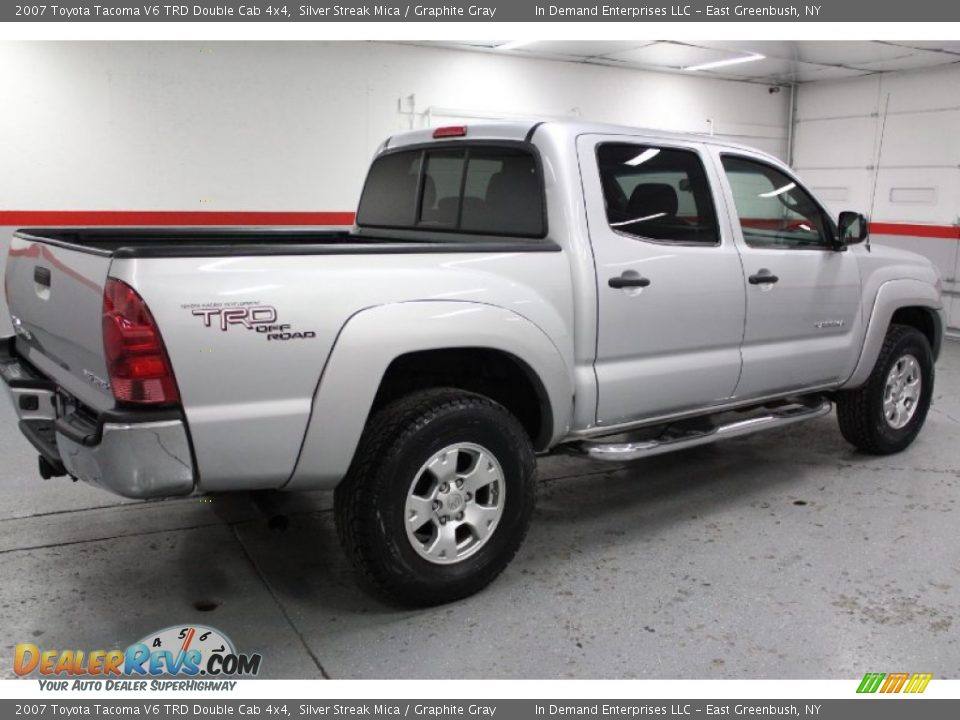 2007 Toyota Tacoma V6 TRD Double Cab 4x4 Silver Streak Mica / Graphite Gray Photo #15
