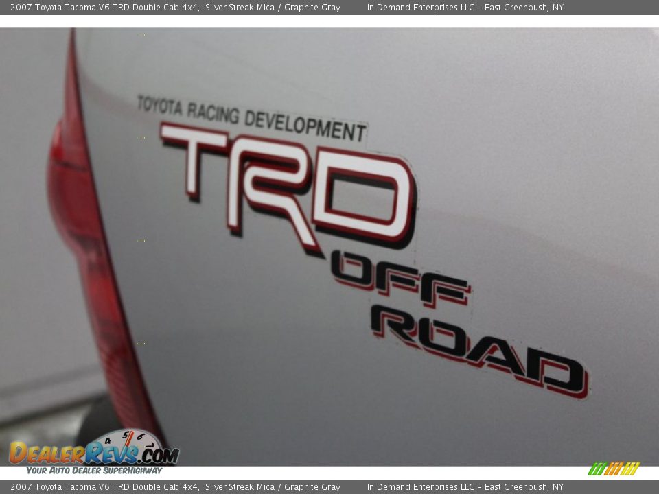 2007 Toyota Tacoma V6 TRD Double Cab 4x4 Silver Streak Mica / Graphite Gray Photo #21
