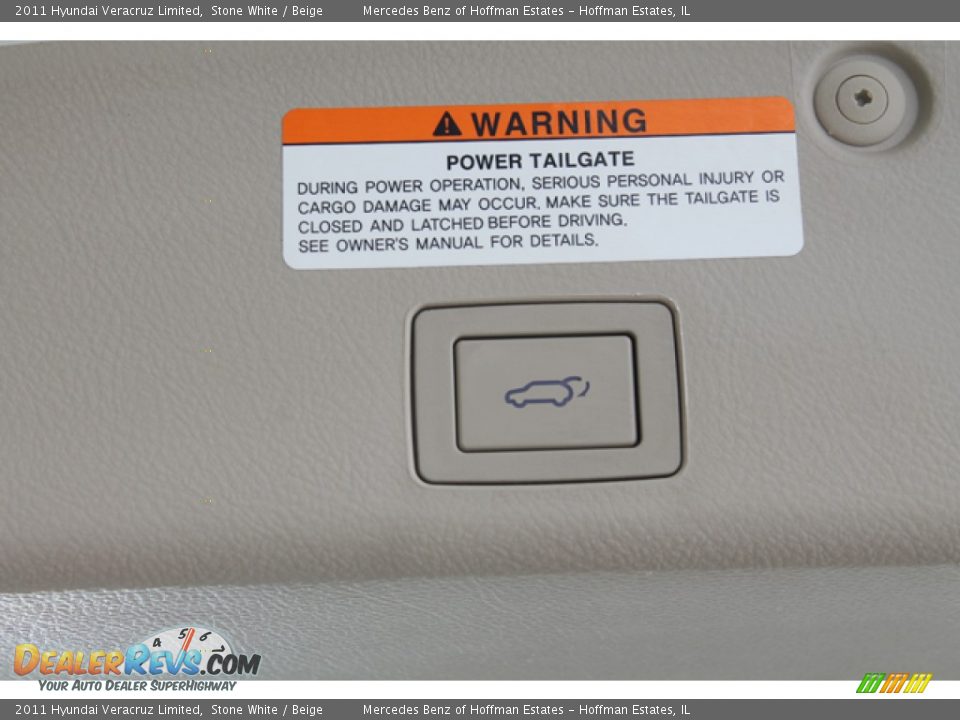 2011 Hyundai Veracruz Limited Stone White / Beige Photo #23