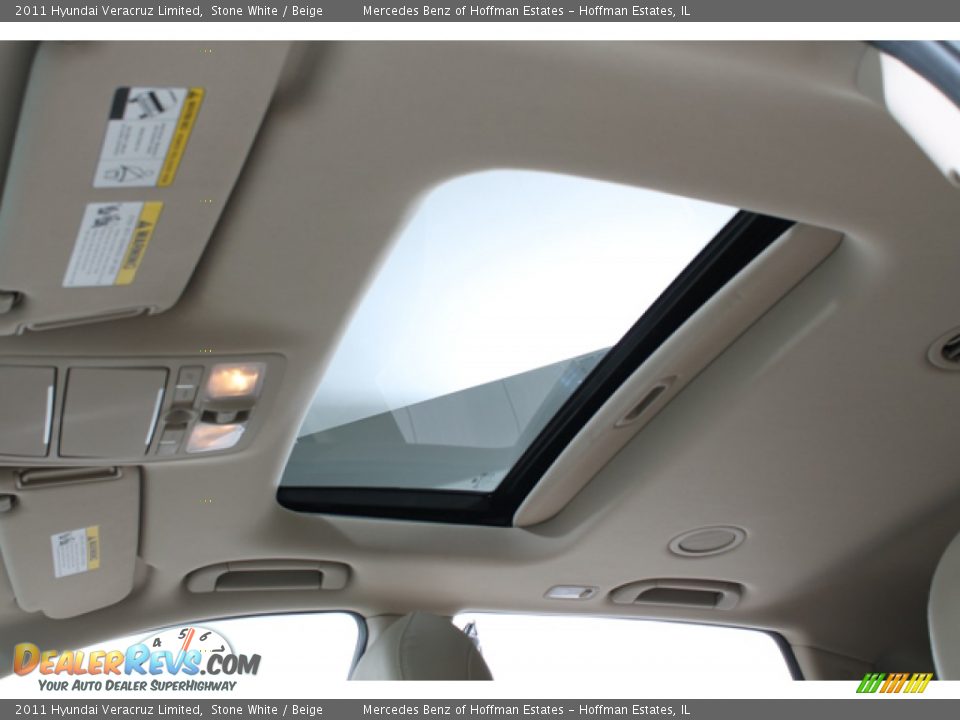 2011 Hyundai Veracruz Limited Stone White / Beige Photo #25