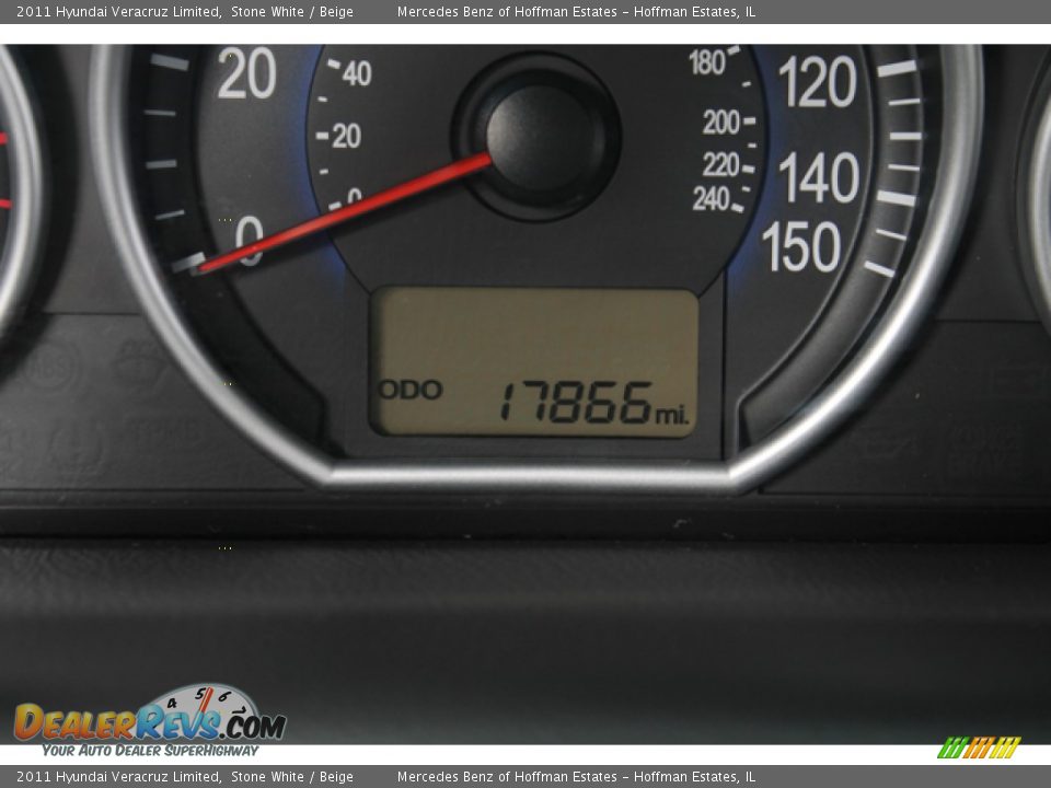 2011 Hyundai Veracruz Limited Stone White / Beige Photo #27