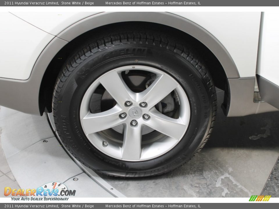 2011 Hyundai Veracruz Limited Stone White / Beige Photo #29