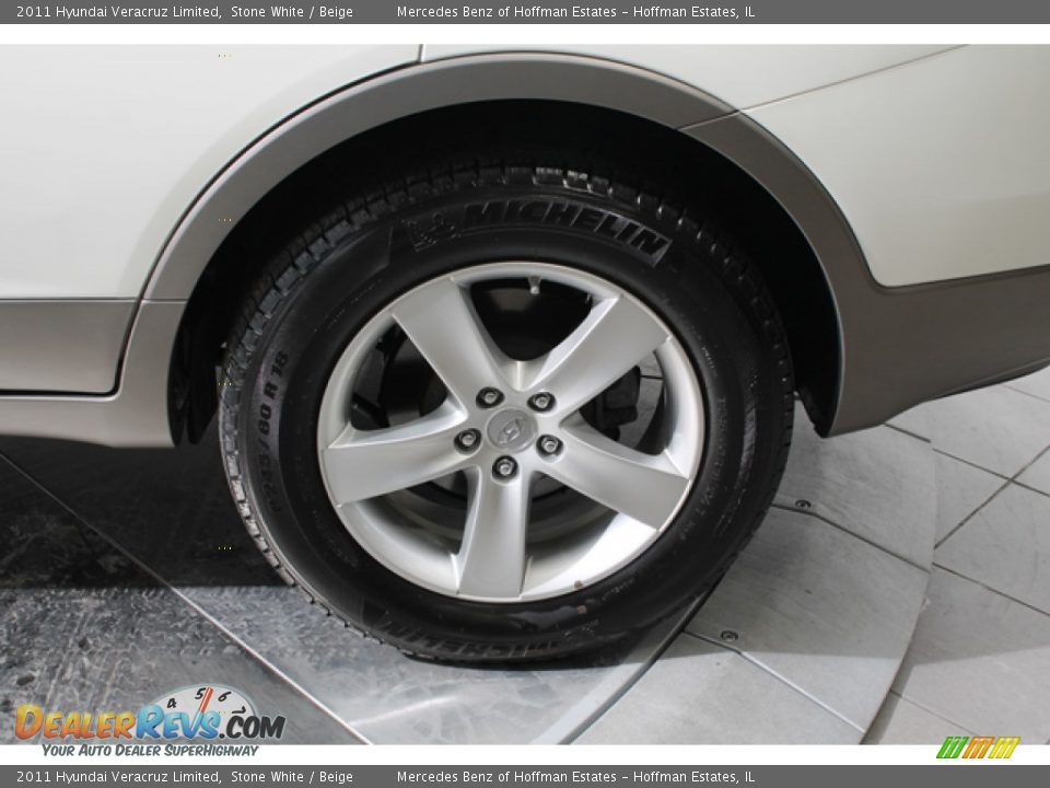 2011 Hyundai Veracruz Limited Stone White / Beige Photo #31