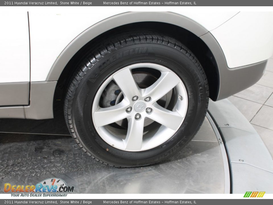 2011 Hyundai Veracruz Limited Stone White / Beige Photo #32