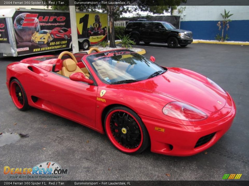 Red 2004 Ferrari 360 Spider F1 Photo #2