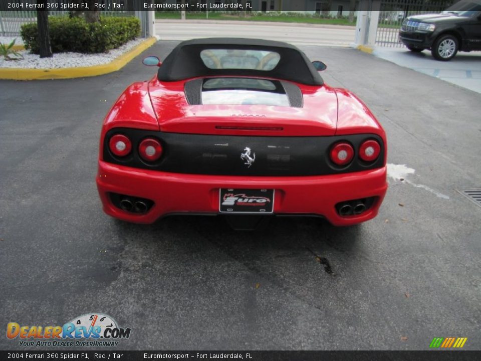 2004 Ferrari 360 Spider F1 Red / Tan Photo #6