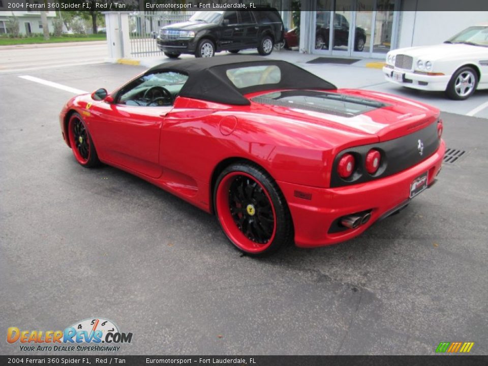 2004 Ferrari 360 Spider F1 Red / Tan Photo #9