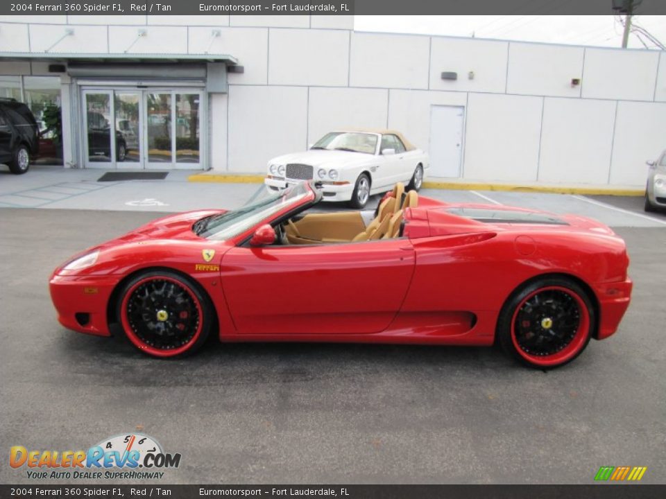 2004 Ferrari 360 Spider F1 Red / Tan Photo #12