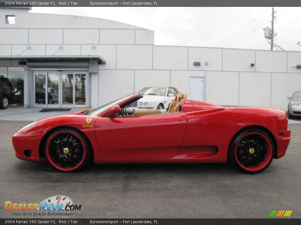 2004 Ferrari 360 Spider F1 Red / Tan Photo #13