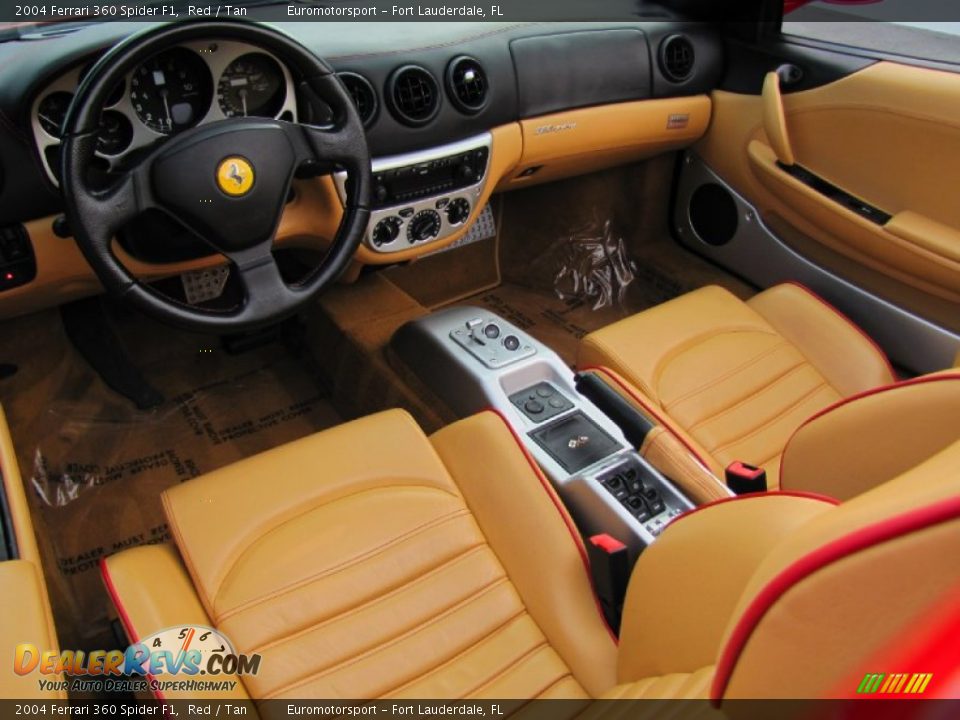 Tan Interior - 2004 Ferrari 360 Spider F1 Photo #18