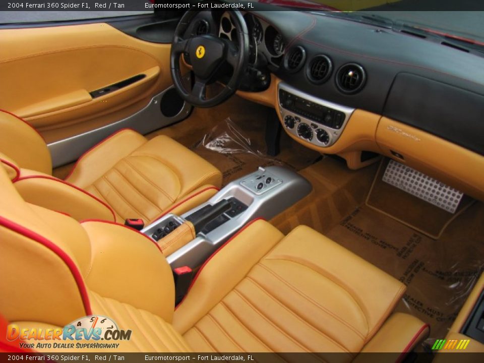 Tan Interior - 2004 Ferrari 360 Spider F1 Photo #19