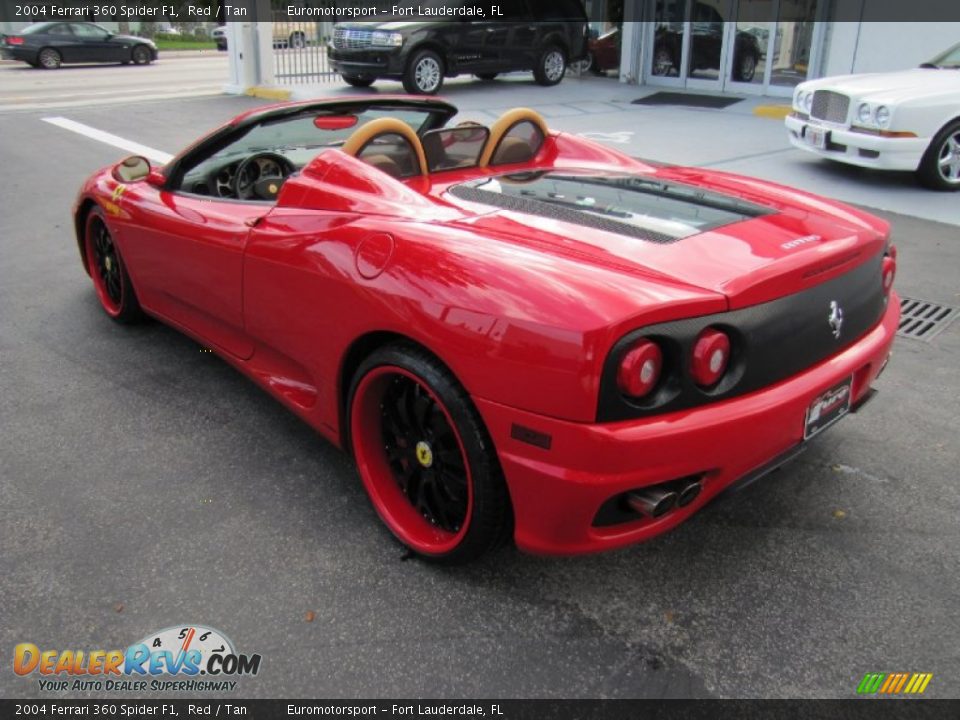 2004 Ferrari 360 Spider F1 Red / Tan Photo #22