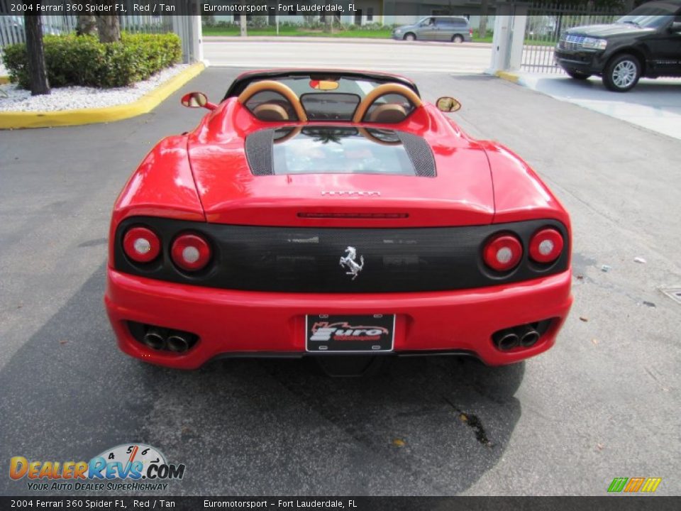 2004 Ferrari 360 Spider F1 Red / Tan Photo #25