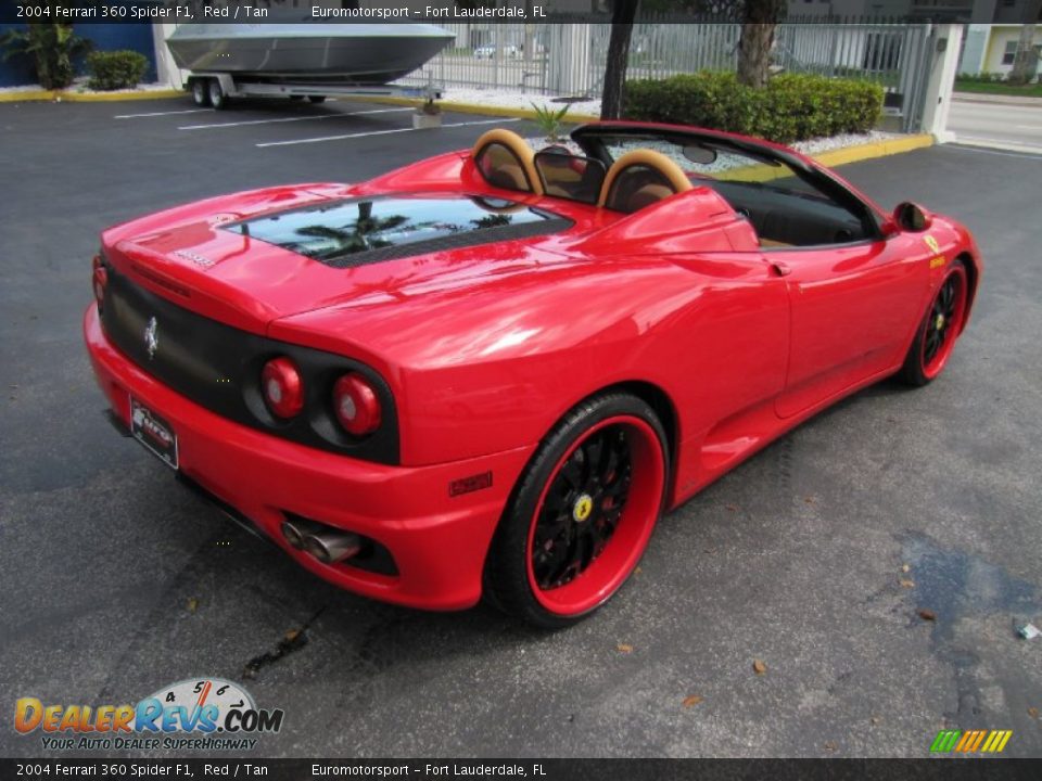 2004 Ferrari 360 Spider F1 Red / Tan Photo #28