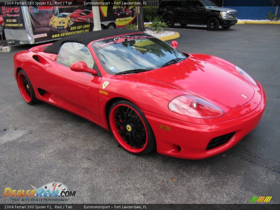 2004 Ferrari 360 Spider F1 Red / Tan Photo #38