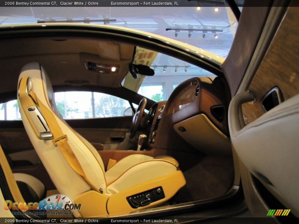 2006 Bentley Continental GT Glacier White / Ochre Photo #11