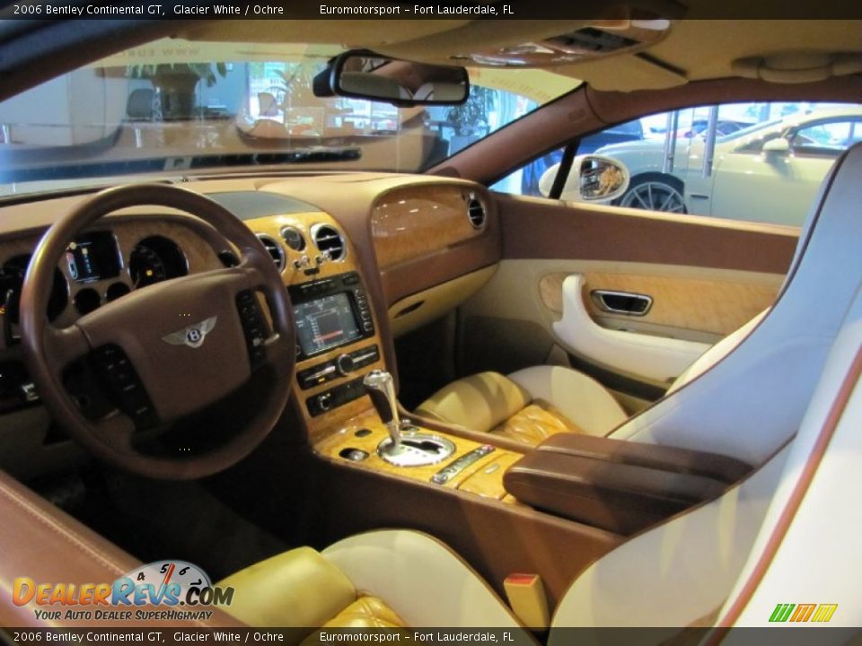 2006 Bentley Continental GT Glacier White / Ochre Photo #20