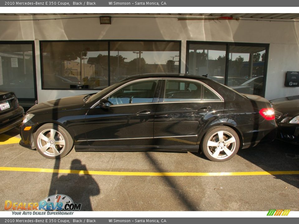 2010 Mercedes-Benz E 350 Coupe Black / Black Photo #1