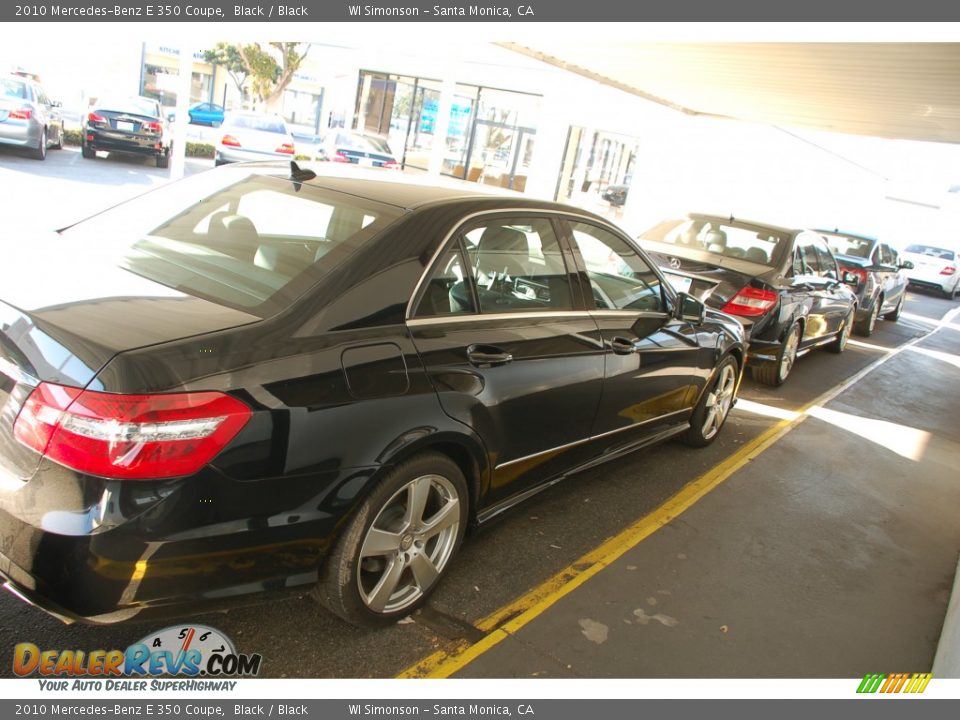 2010 Mercedes-Benz E 350 Coupe Black / Black Photo #3