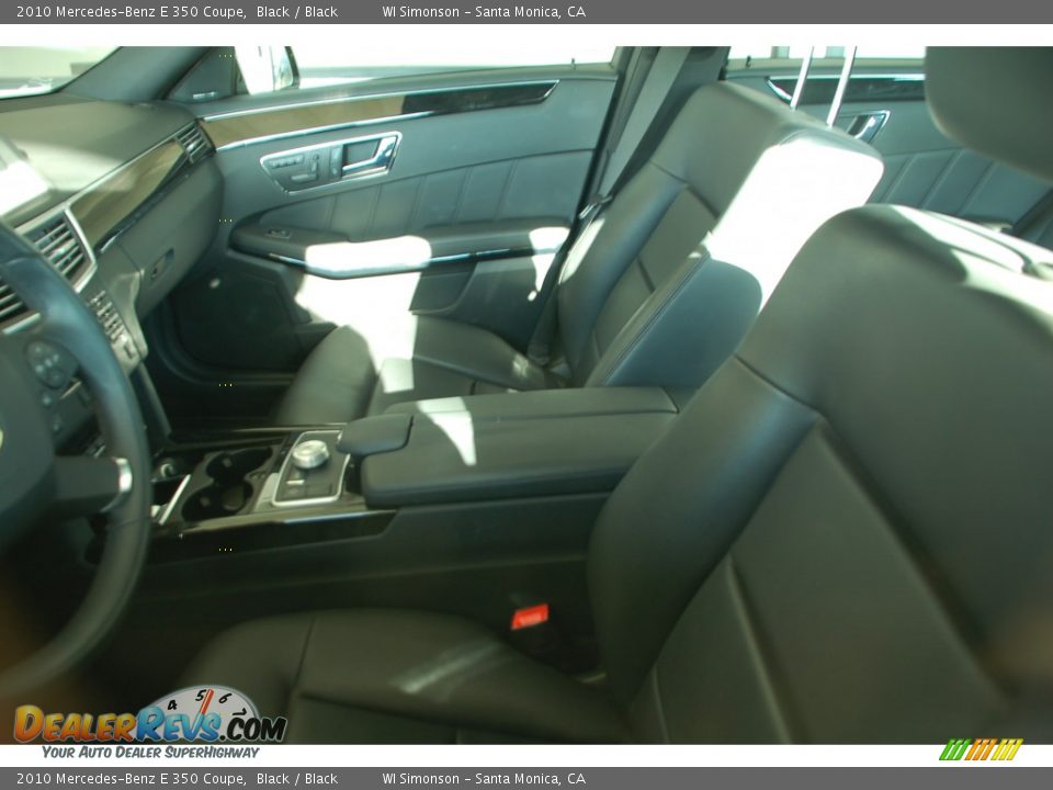 2010 Mercedes-Benz E 350 Coupe Black / Black Photo #4