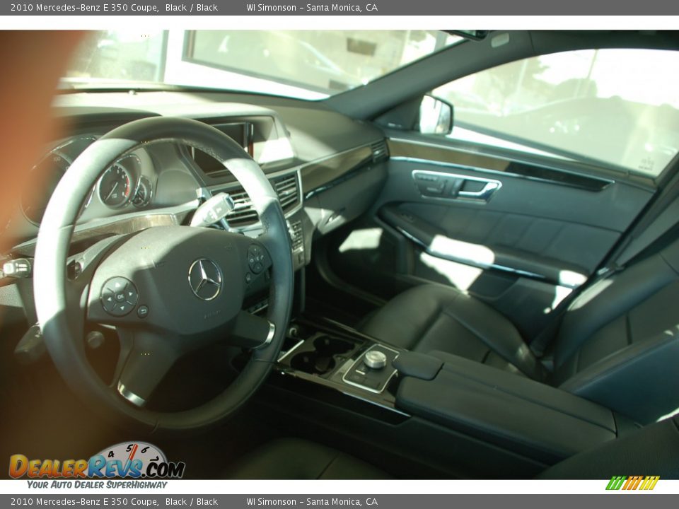 2010 Mercedes-Benz E 350 Coupe Black / Black Photo #5