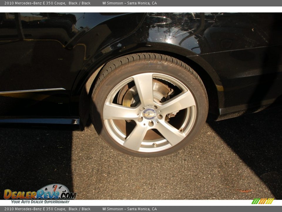2010 Mercedes-Benz E 350 Coupe Black / Black Photo #7