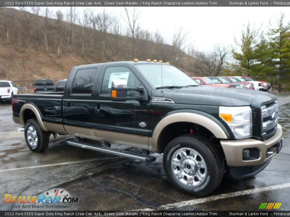 Green Gem Metallic 2013 Ford F350 Super Duty King Ranch Crew Cab 4x4 Photo #1