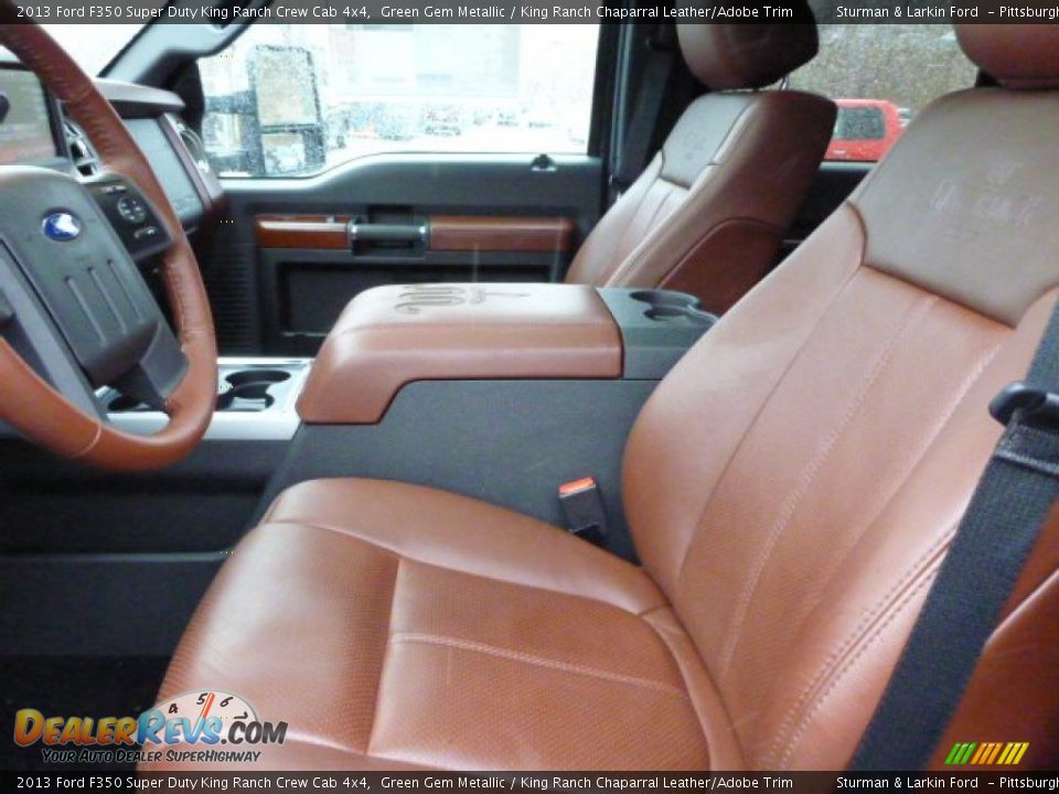 Front Seat of 2013 Ford F350 Super Duty King Ranch Crew Cab 4x4 Photo #7