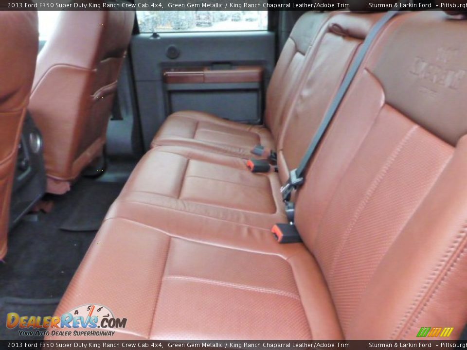 Rear Seat of 2013 Ford F350 Super Duty King Ranch Crew Cab 4x4 Photo #8