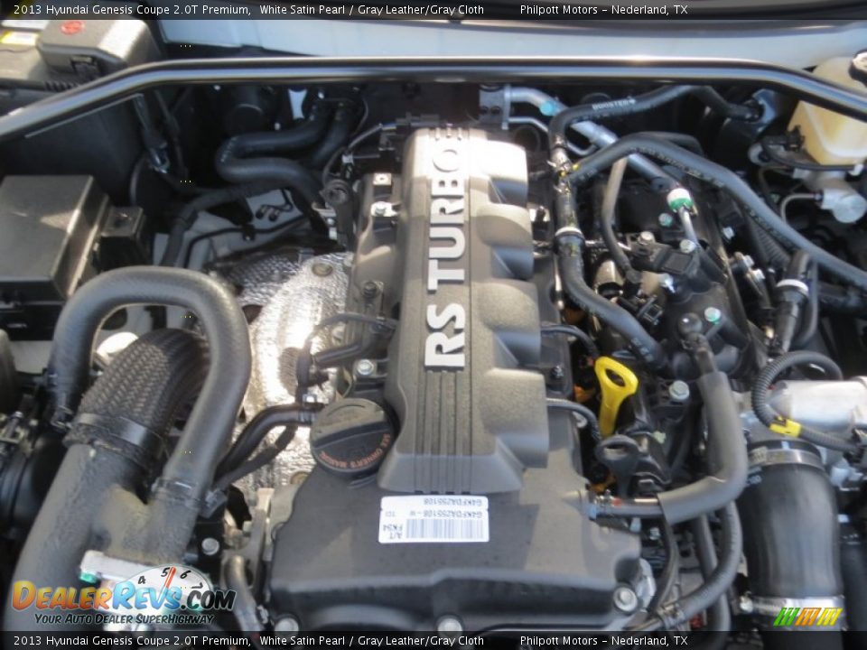 2013 Hyundai Genesis Coupe 2.0T Premium 2.0 Liter Twin-Scroll Turbocharged DOHC 16-Valve Dual-CVVT 4 Cylinder Engine Photo #17