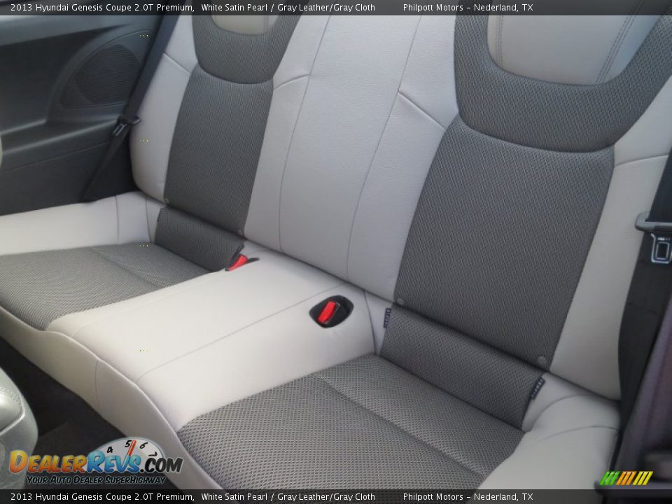 Rear Seat of 2013 Hyundai Genesis Coupe 2.0T Premium Photo #23