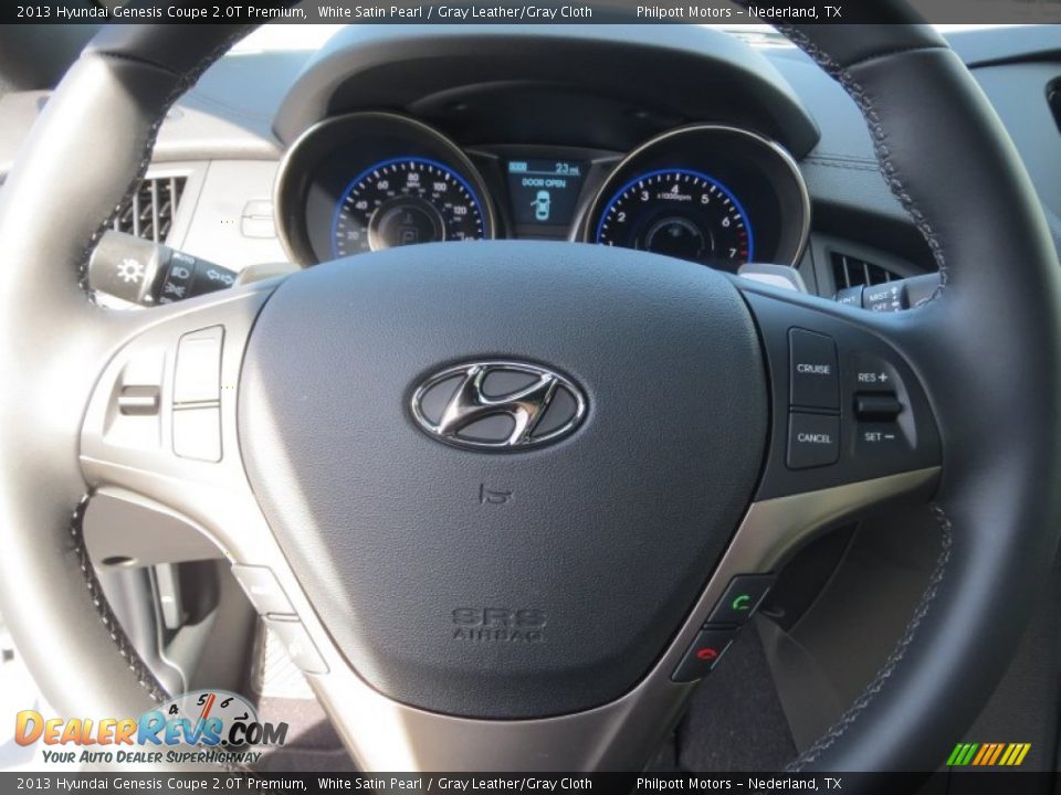 2013 Hyundai Genesis Coupe 2.0T Premium Steering Wheel Photo #32