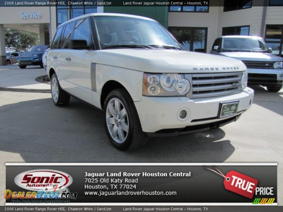 2006 Land Rover Range Rover HSE Chawton White / Sand/Jet Photo #1