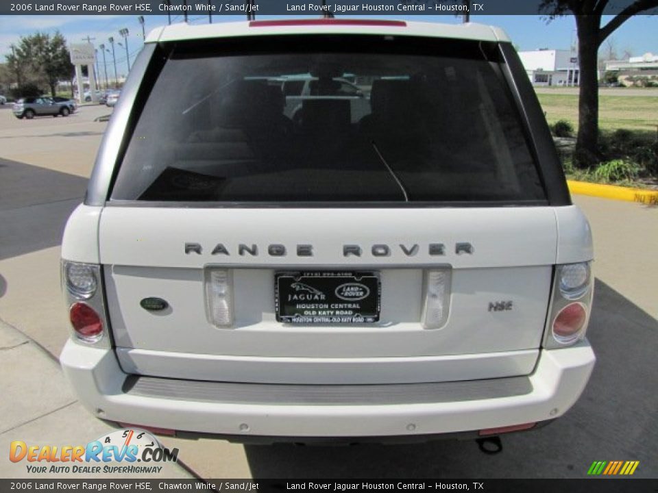 2006 Land Rover Range Rover HSE Chawton White / Sand/Jet Photo #9