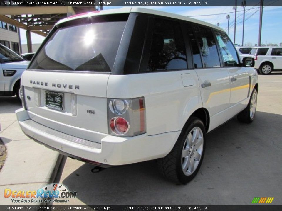 2006 Land Rover Range Rover HSE Chawton White / Sand/Jet Photo #10
