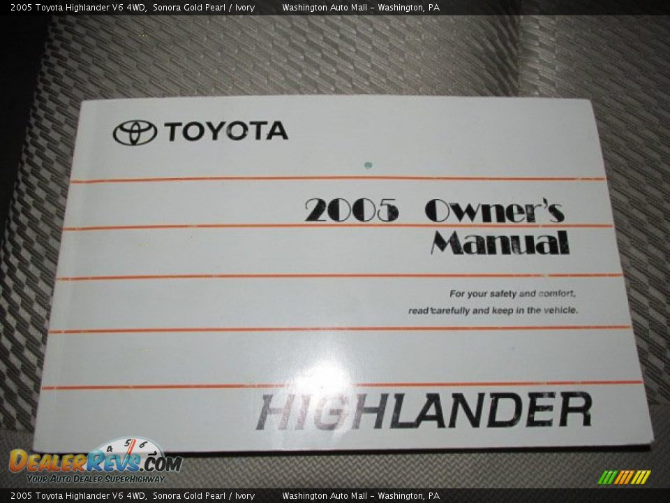 Books/Manuals of 2005 Toyota Highlander V6 4WD Photo #17
