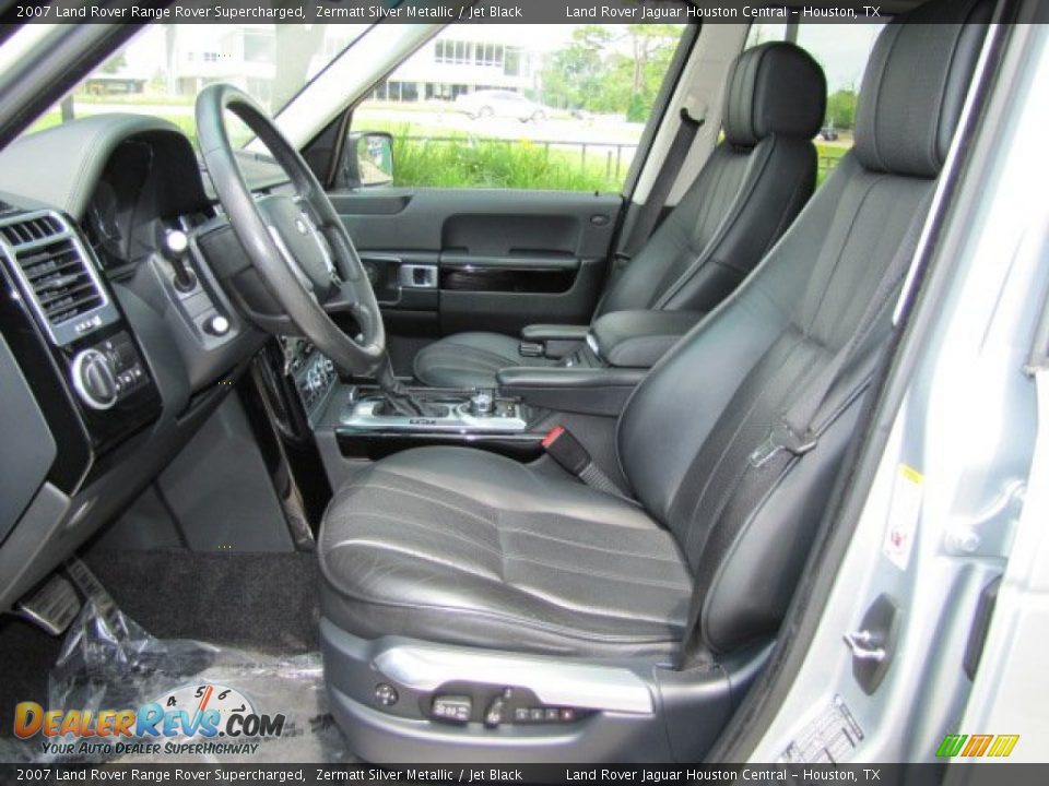 2007 Land Rover Range Rover Supercharged Zermatt Silver Metallic / Jet Black Photo #2