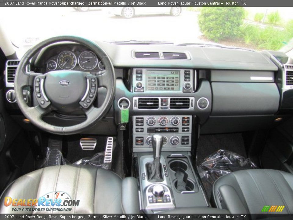 2007 Land Rover Range Rover Supercharged Zermatt Silver Metallic / Jet Black Photo #3