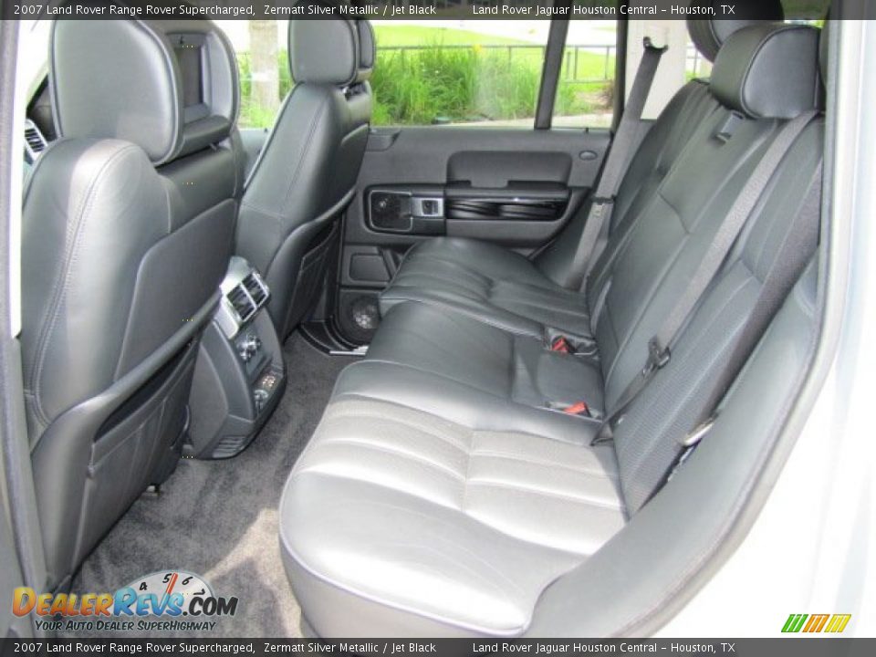 2007 Land Rover Range Rover Supercharged Zermatt Silver Metallic / Jet Black Photo #4