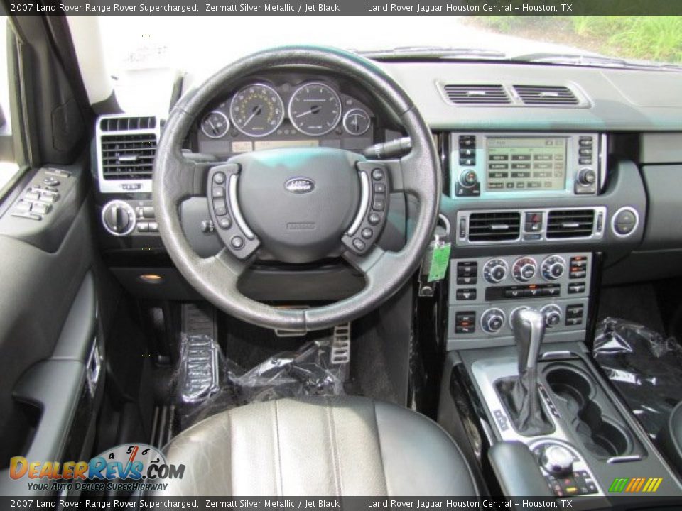 2007 Land Rover Range Rover Supercharged Zermatt Silver Metallic / Jet Black Photo #13