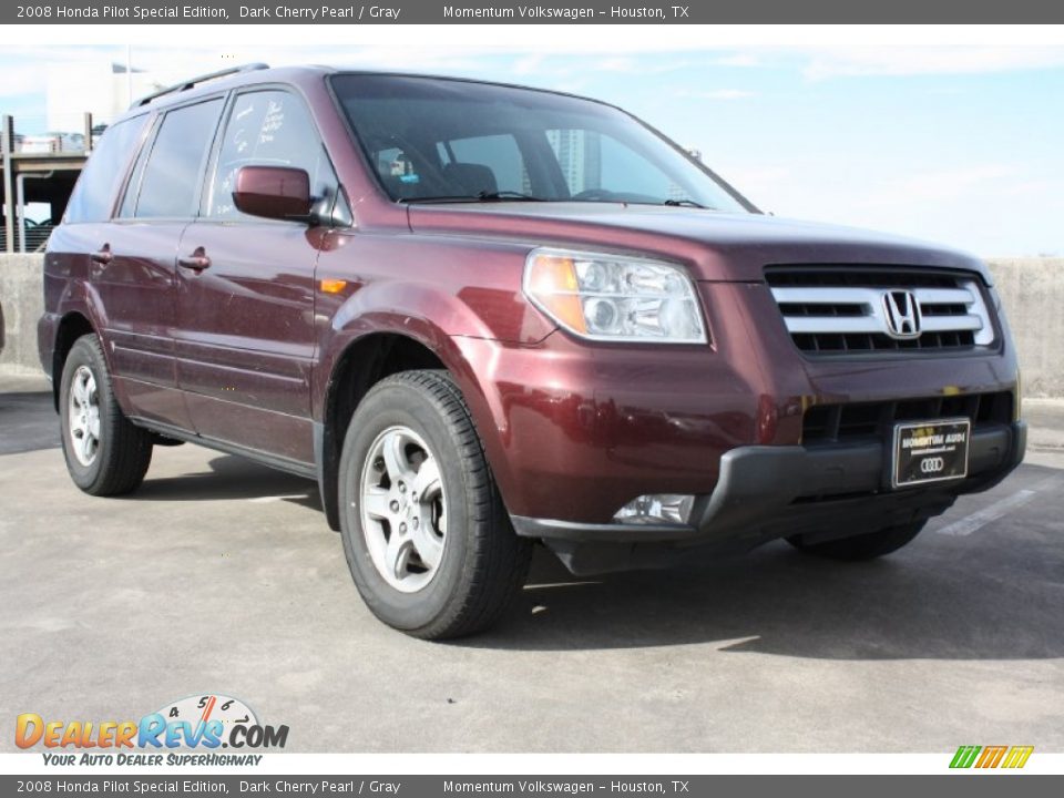 2008 Honda Pilot Special Edition Dark Cherry Pearl / Gray Photo #1