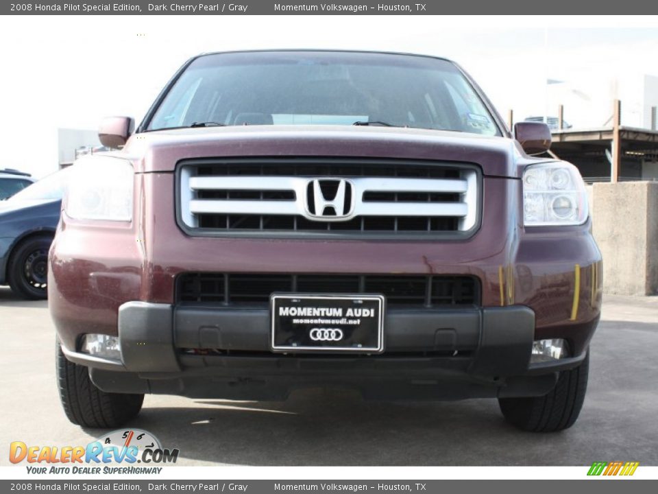 2008 Honda Pilot Special Edition Dark Cherry Pearl / Gray Photo #2