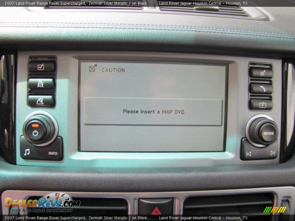2007 Land Rover Range Rover Supercharged Zermatt Silver Metallic / Jet Black Photo #17