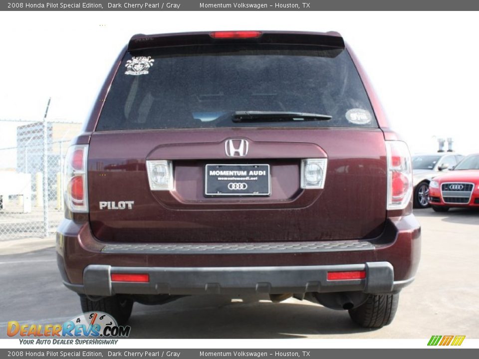 2008 Honda Pilot Special Edition Dark Cherry Pearl / Gray Photo #7
