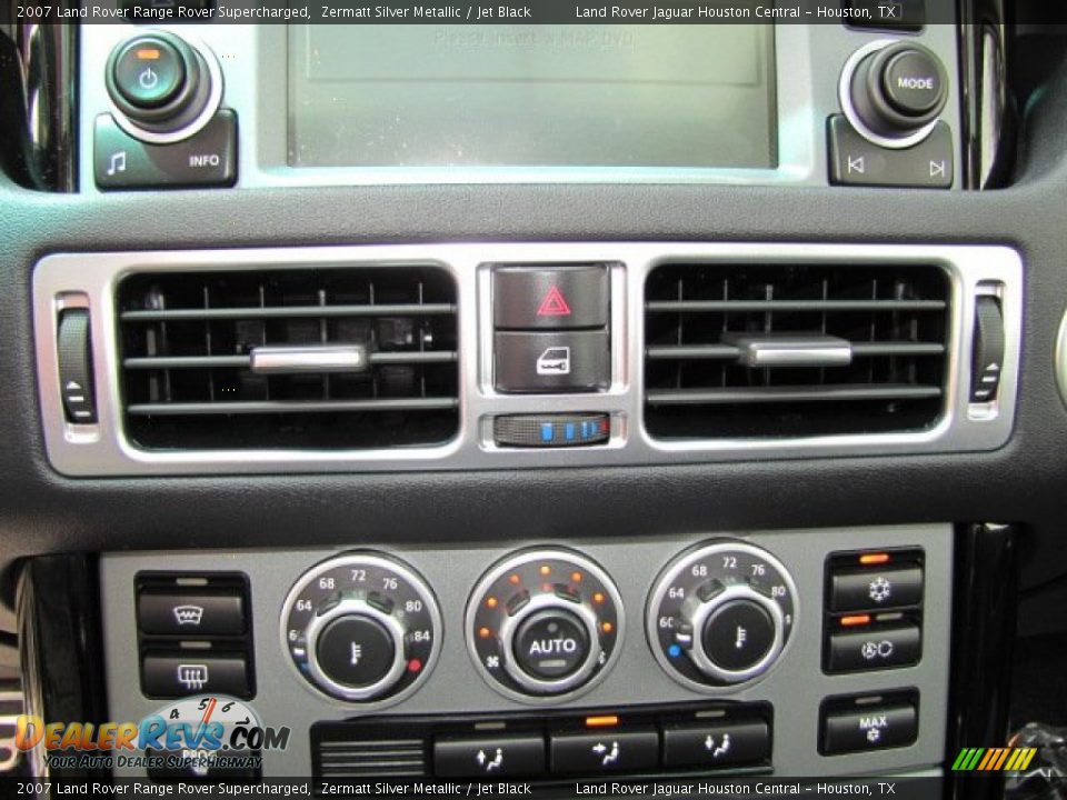 2007 Land Rover Range Rover Supercharged Zermatt Silver Metallic / Jet Black Photo #19