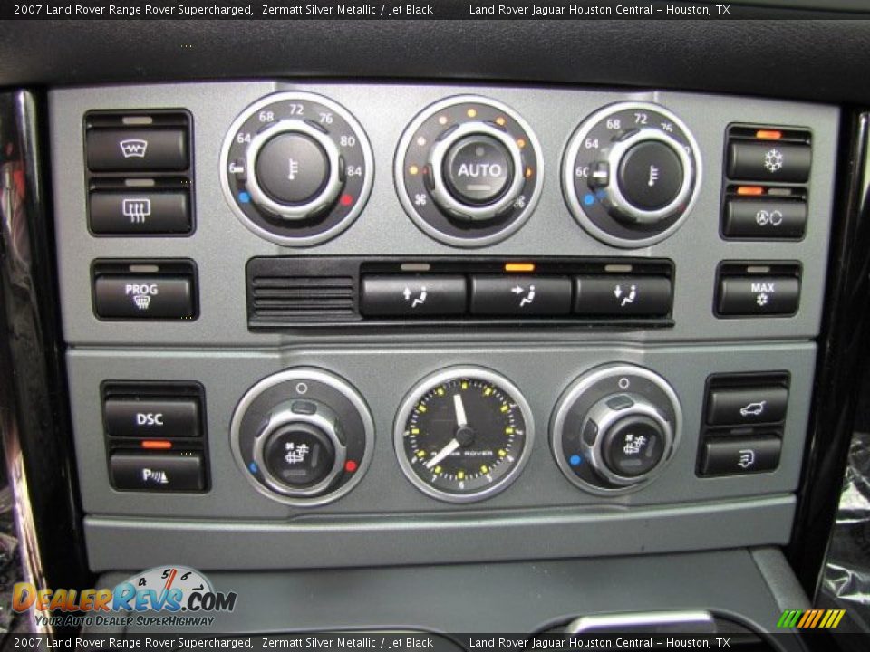 2007 Land Rover Range Rover Supercharged Zermatt Silver Metallic / Jet Black Photo #20