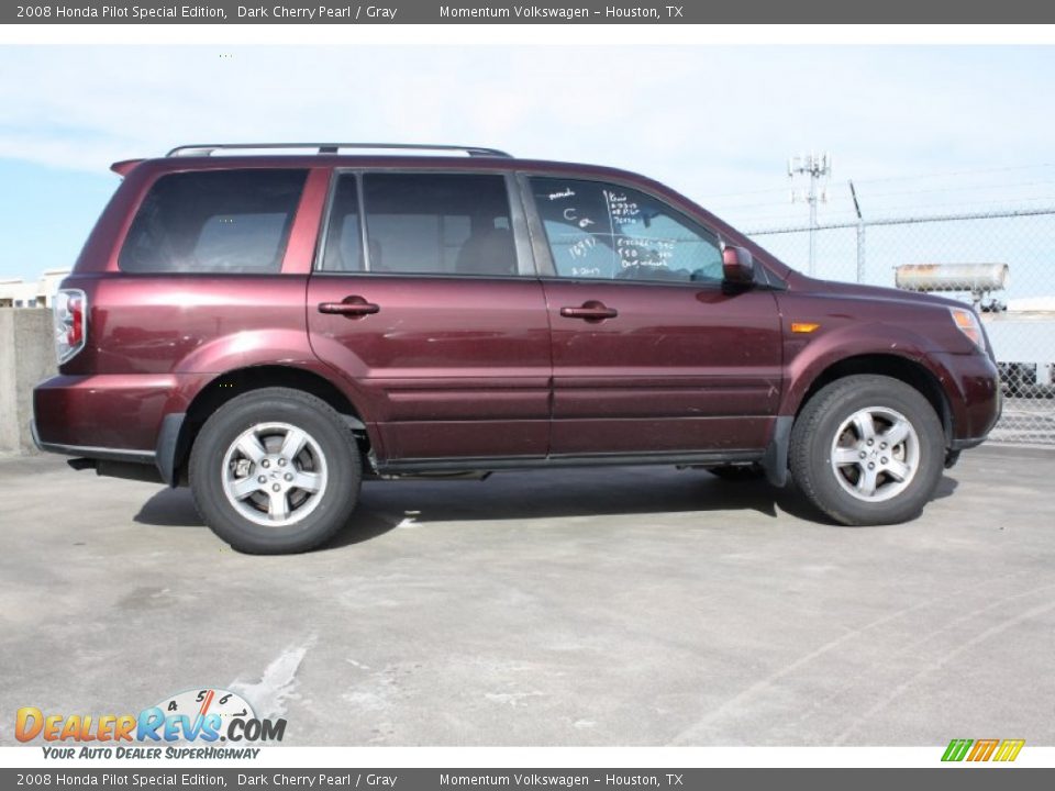 2008 Honda Pilot Special Edition Dark Cherry Pearl / Gray Photo #9