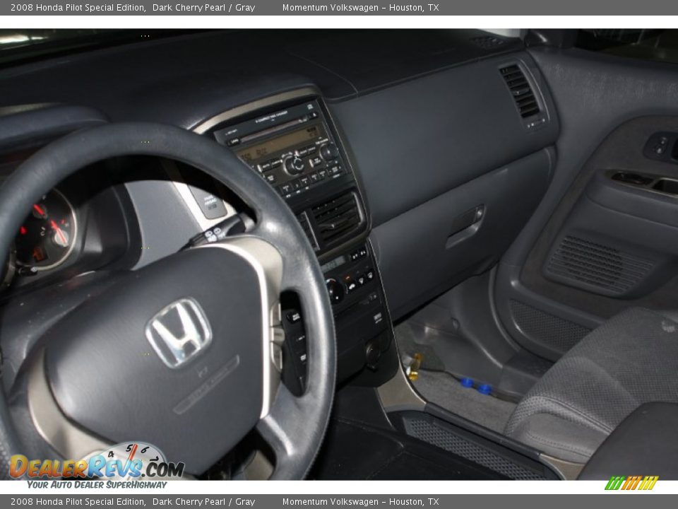 2008 Honda Pilot Special Edition Dark Cherry Pearl / Gray Photo #11