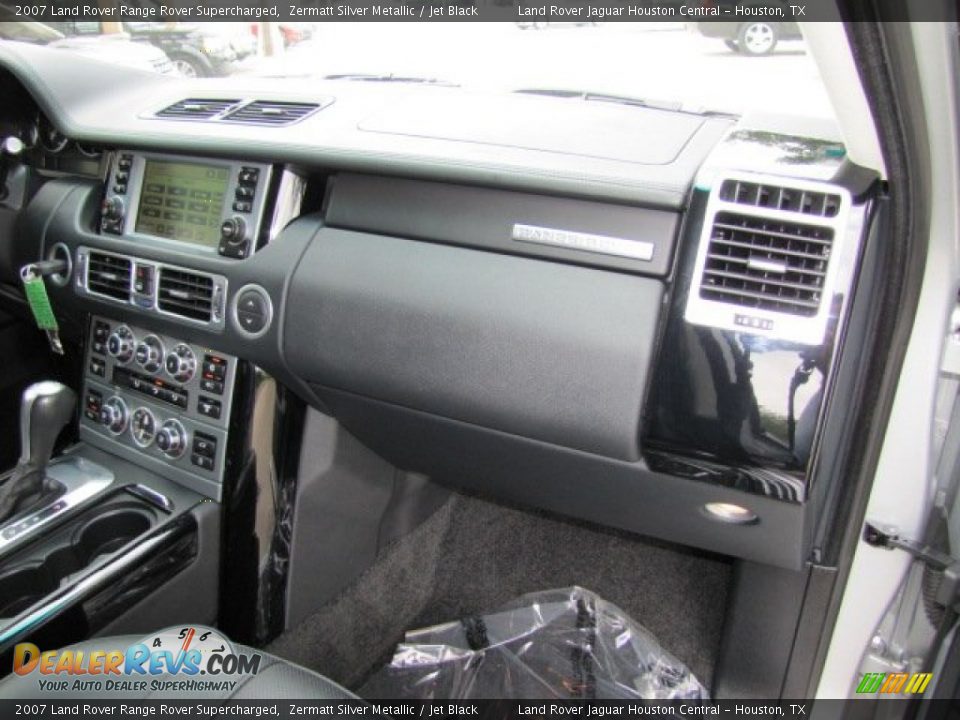 2007 Land Rover Range Rover Supercharged Zermatt Silver Metallic / Jet Black Photo #22