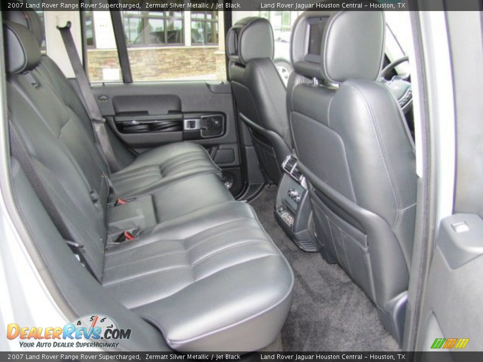 2007 Land Rover Range Rover Supercharged Zermatt Silver Metallic / Jet Black Photo #26
